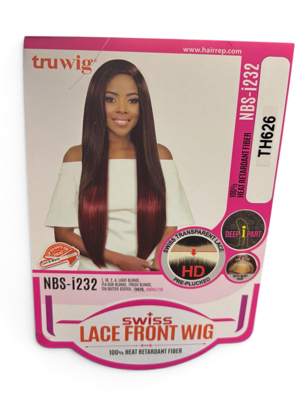 Truwig Swiss Lace Front Wig NBS-i232 | Heat Resistant Synthetic Wig
