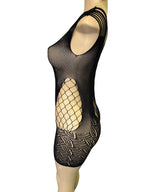 Rhinestone Fishnet Bodysuit