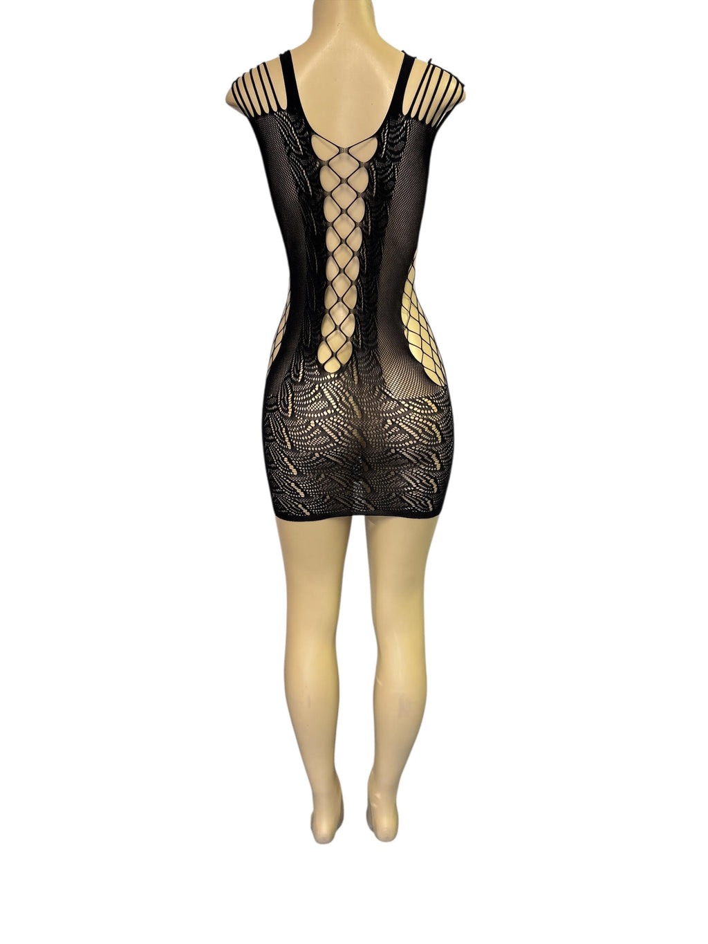 Rhinestone Fishnet Bodysuit