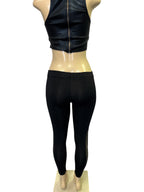 Rhinestone side stripe leggings