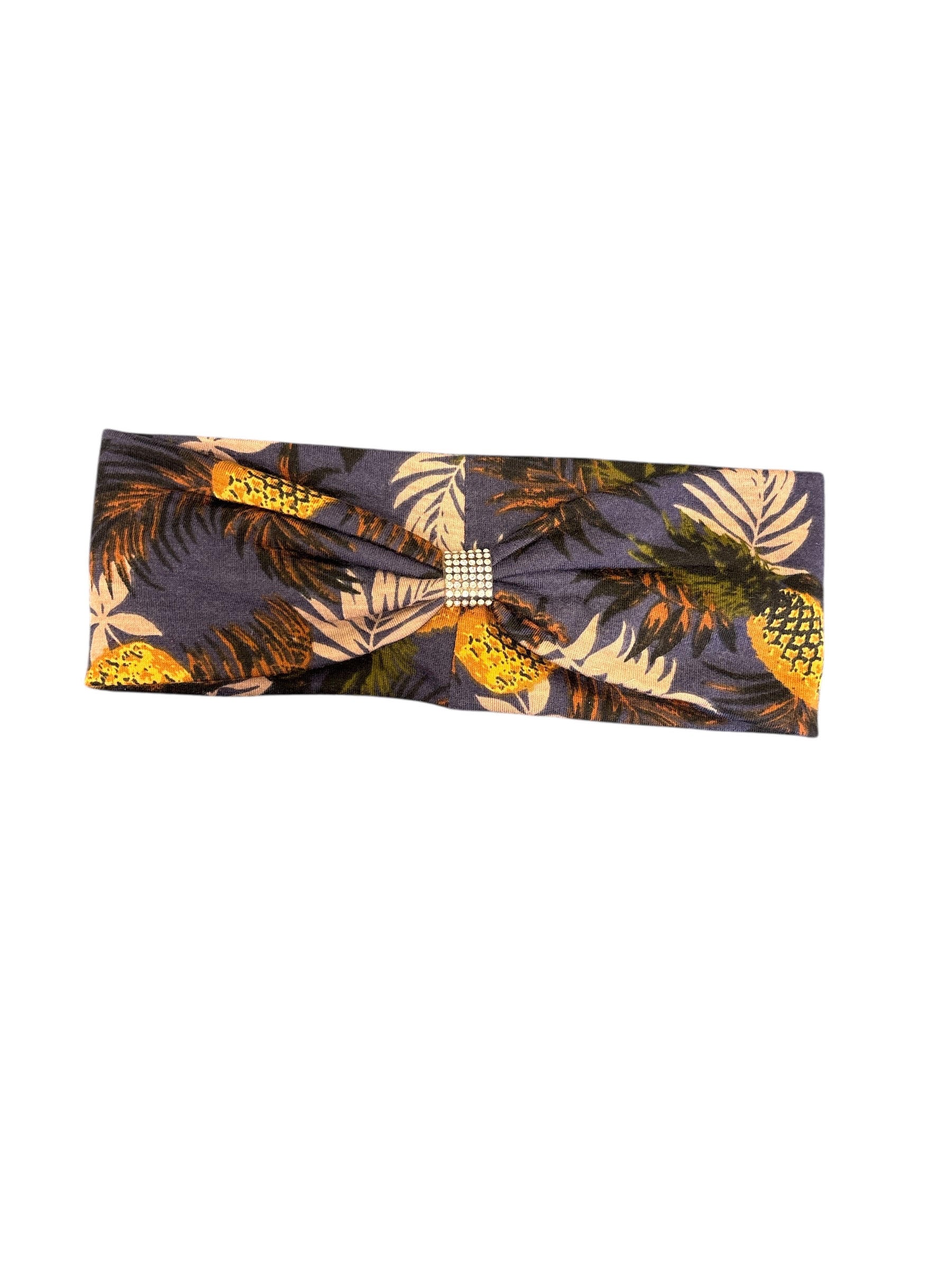 Rhinestone Pineapple Print Headband