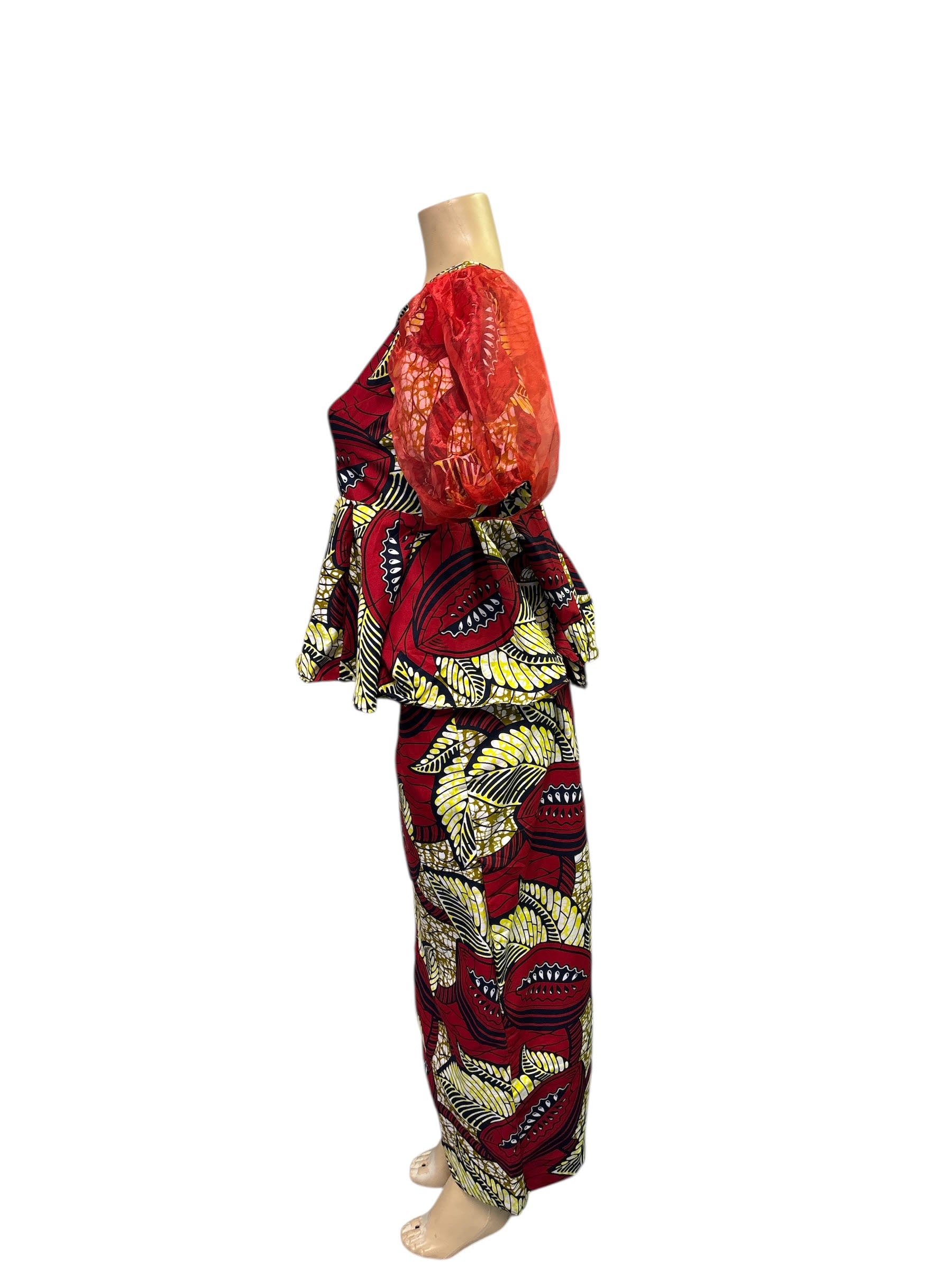 Set African Print Skirt Set