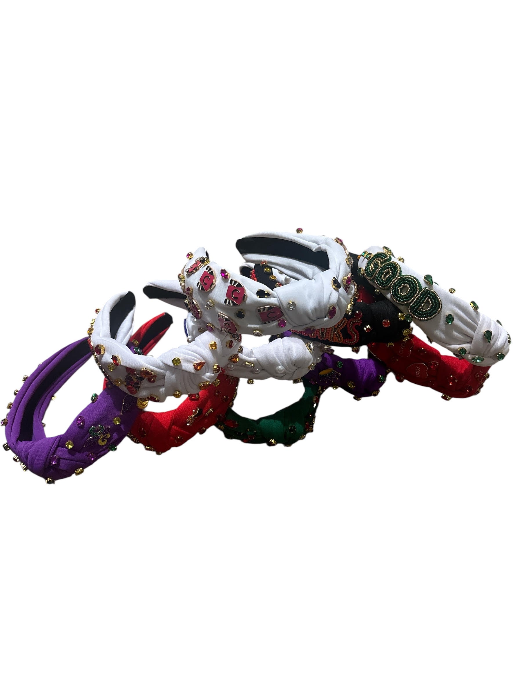 Radiant Jewel Embellished Knotted Headband