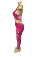 Gray Honeycomb Textured Workout Set
