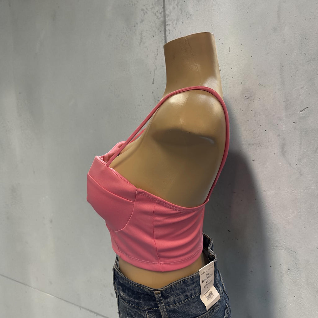 Black Sweetheart Bustier Crop Top