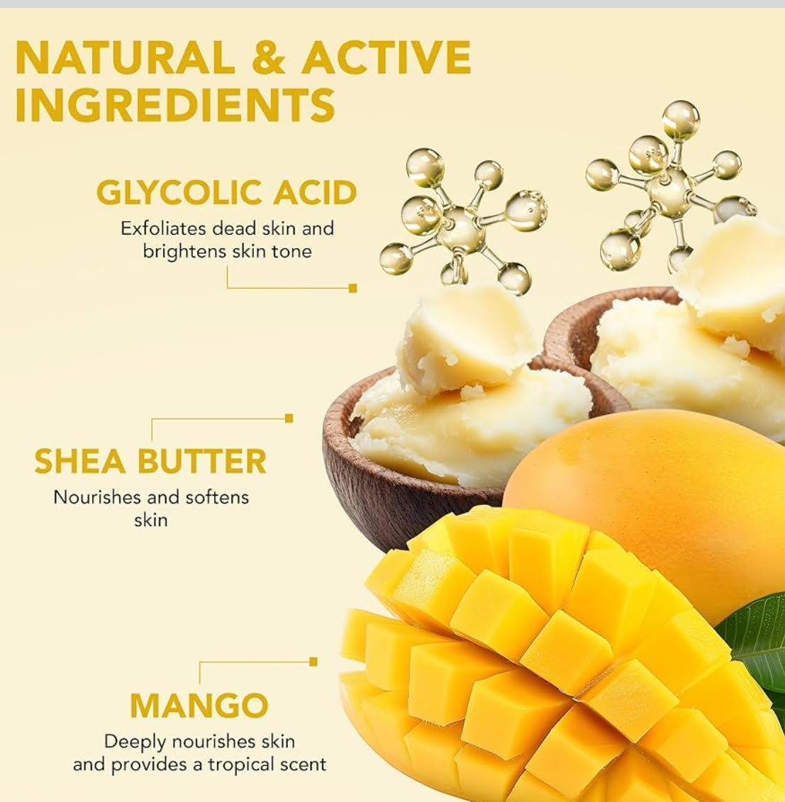 Mango Swirl Sugar Body Scrub | Exfoliating