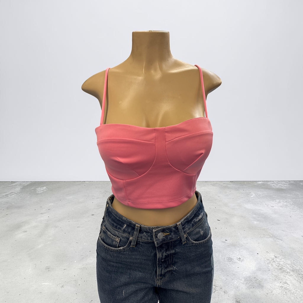 Black Sweetheart Bustier Crop Top