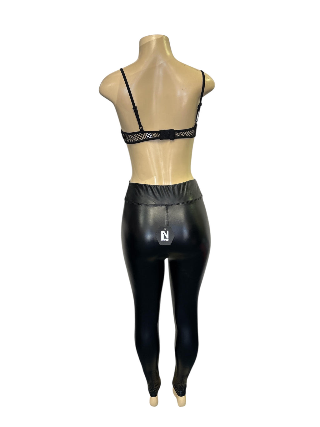 Faux Leather High-Waisted Leggings