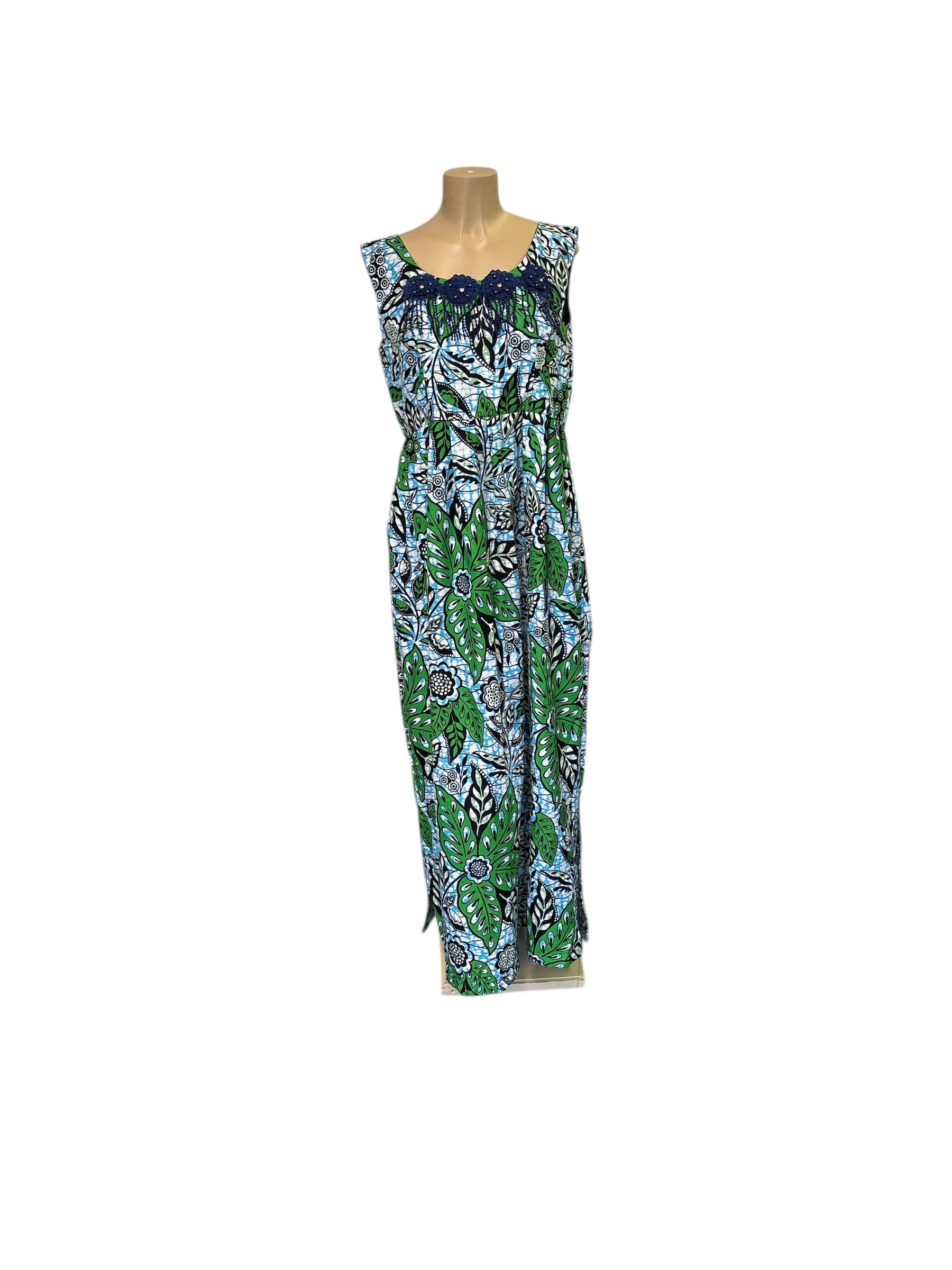 African Print Bodycon Midi Dress