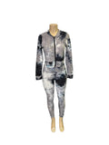 Honeycomb Texture Tie-Dye Activewear Set