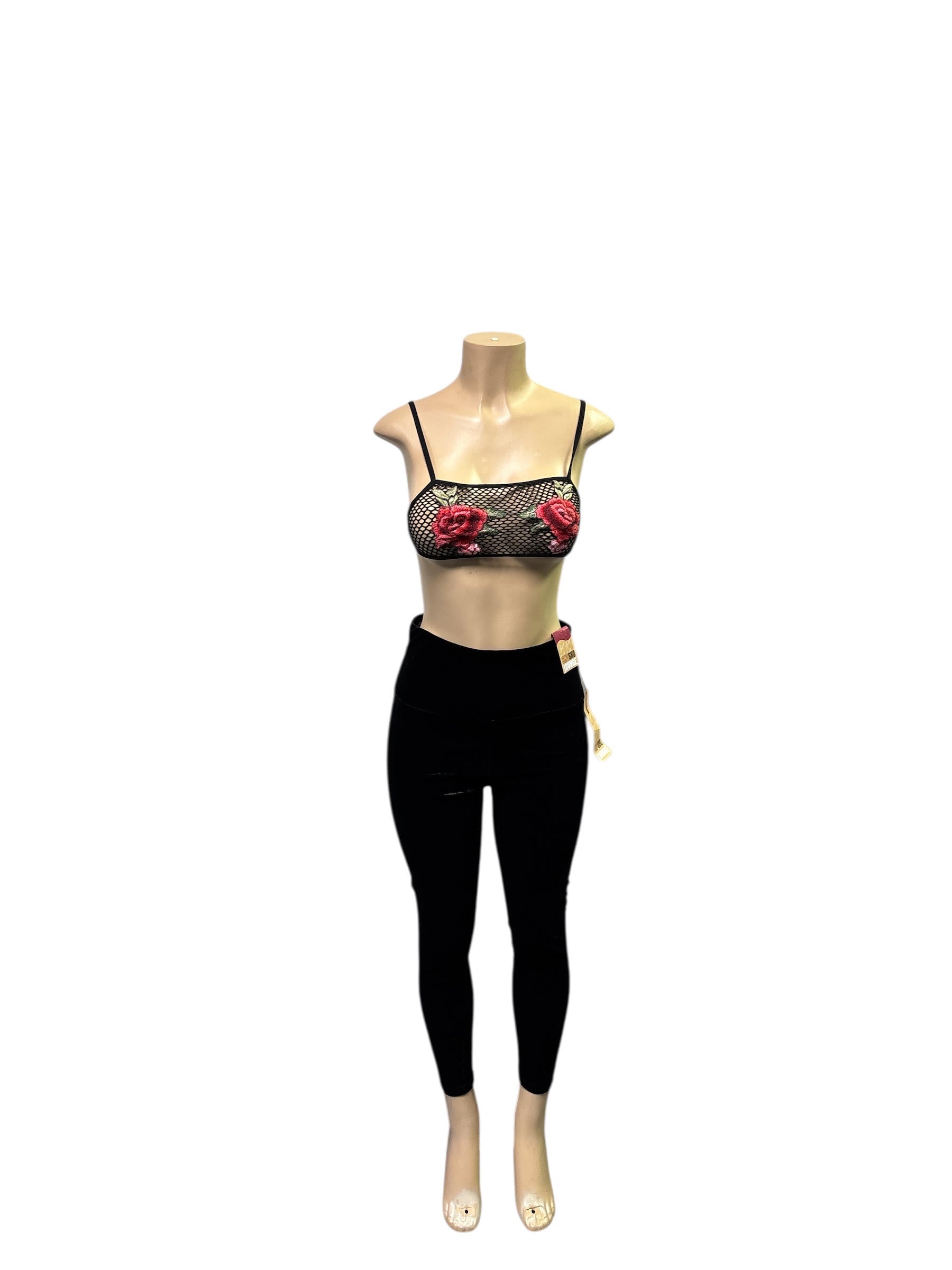 High-Waisted Black Leggings