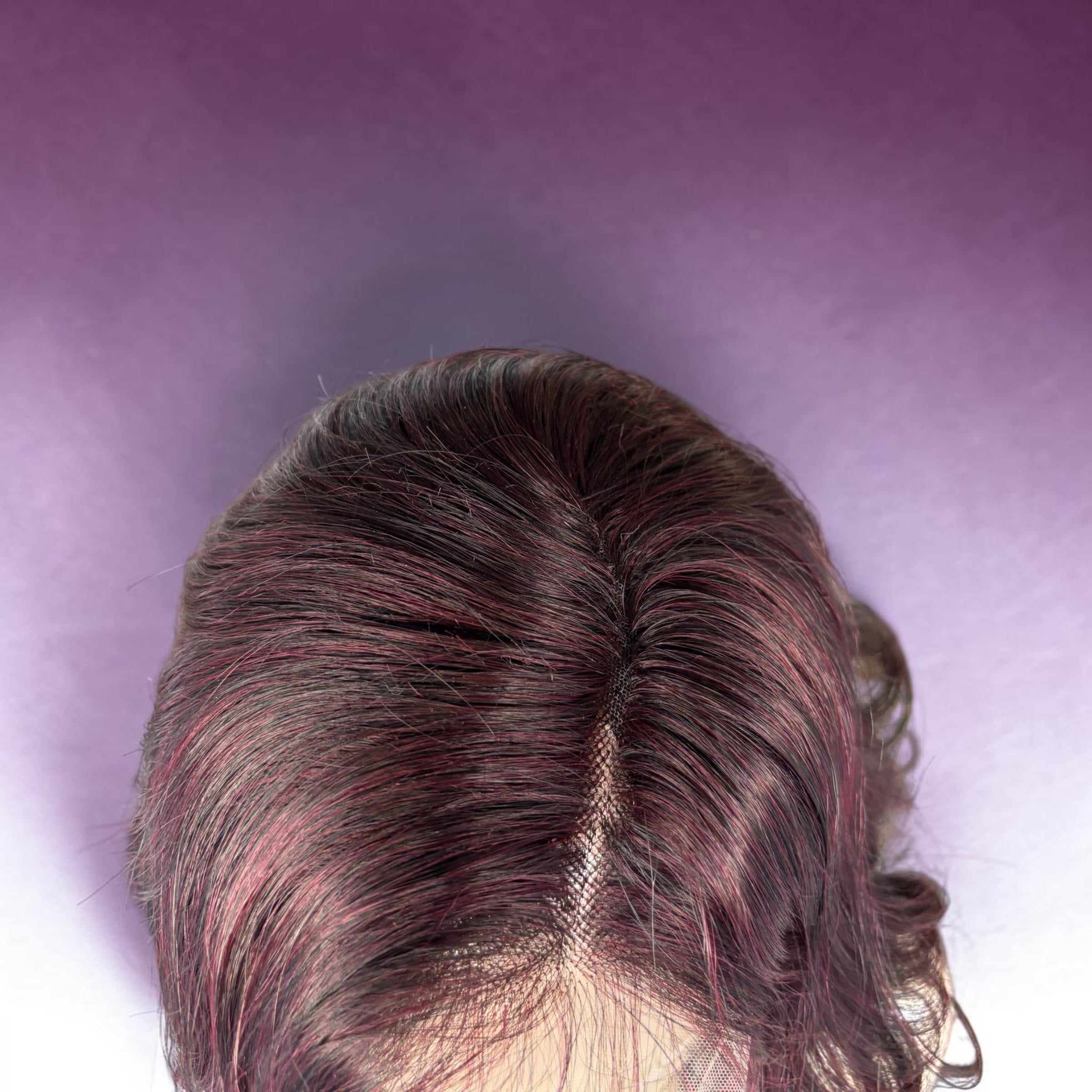 Burgundy Wine Red Body Wave Swiss Lace Front Wig | Long Wavy Synthetic Wig