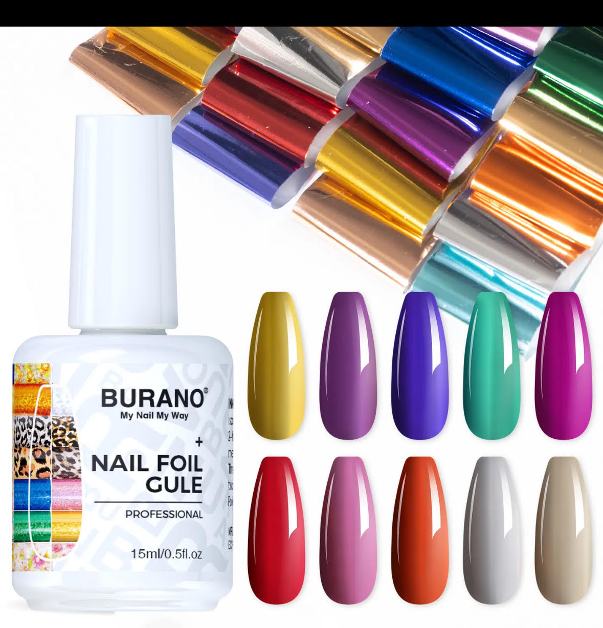 Burano Professional Nail Foil Glue Gel
