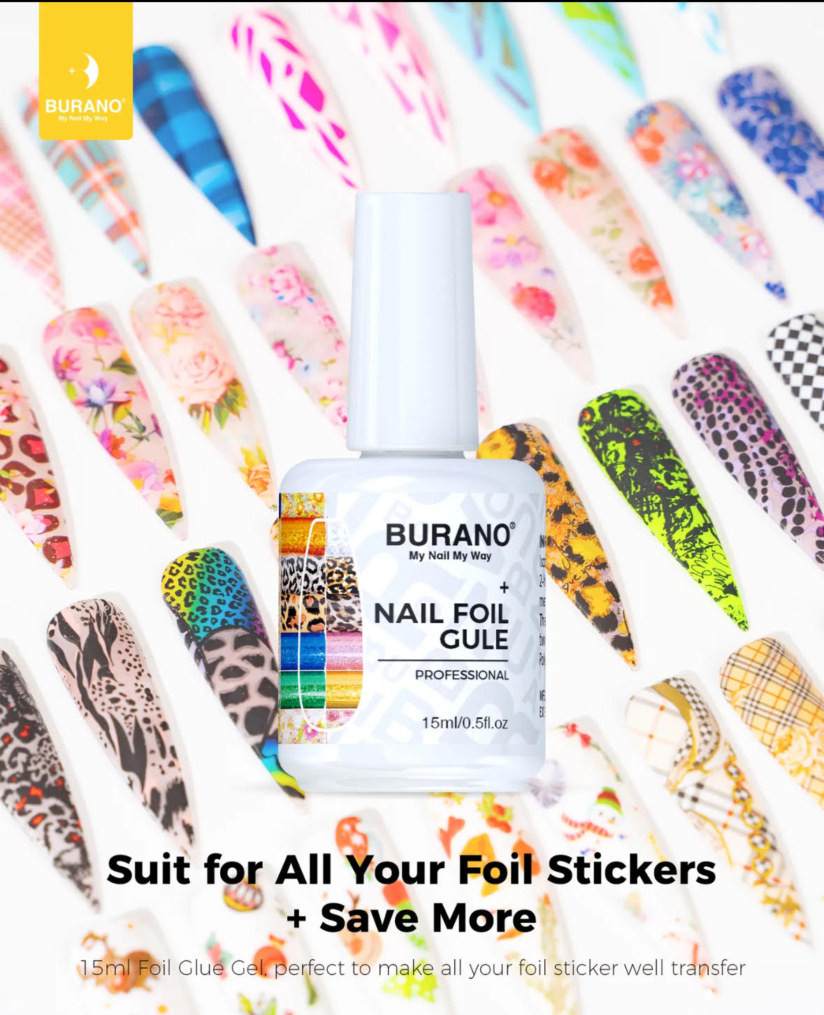 Burano Professional Nail Foil Glue Gel
