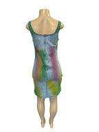 Tie Dye Bodycon Denim Mini Dress