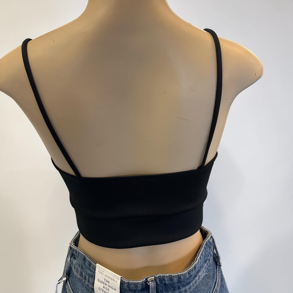 Black Sweetheart Bustier Crop Top