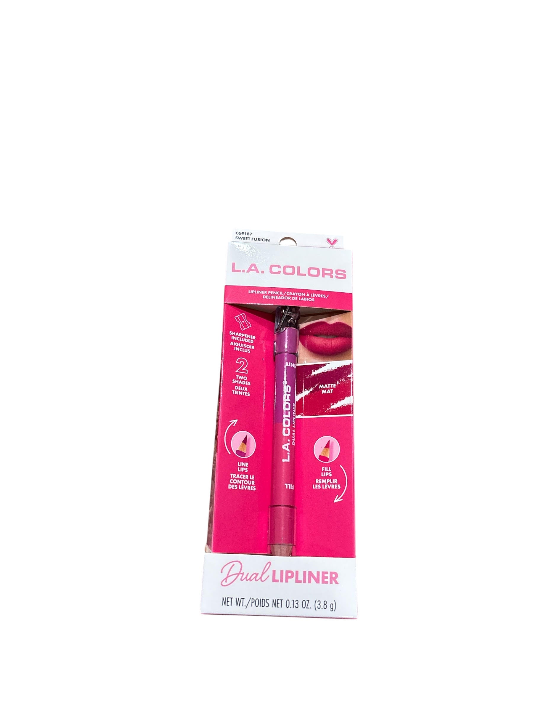 L.A. COLORS Dual Lipliner Pencil with Sharpener