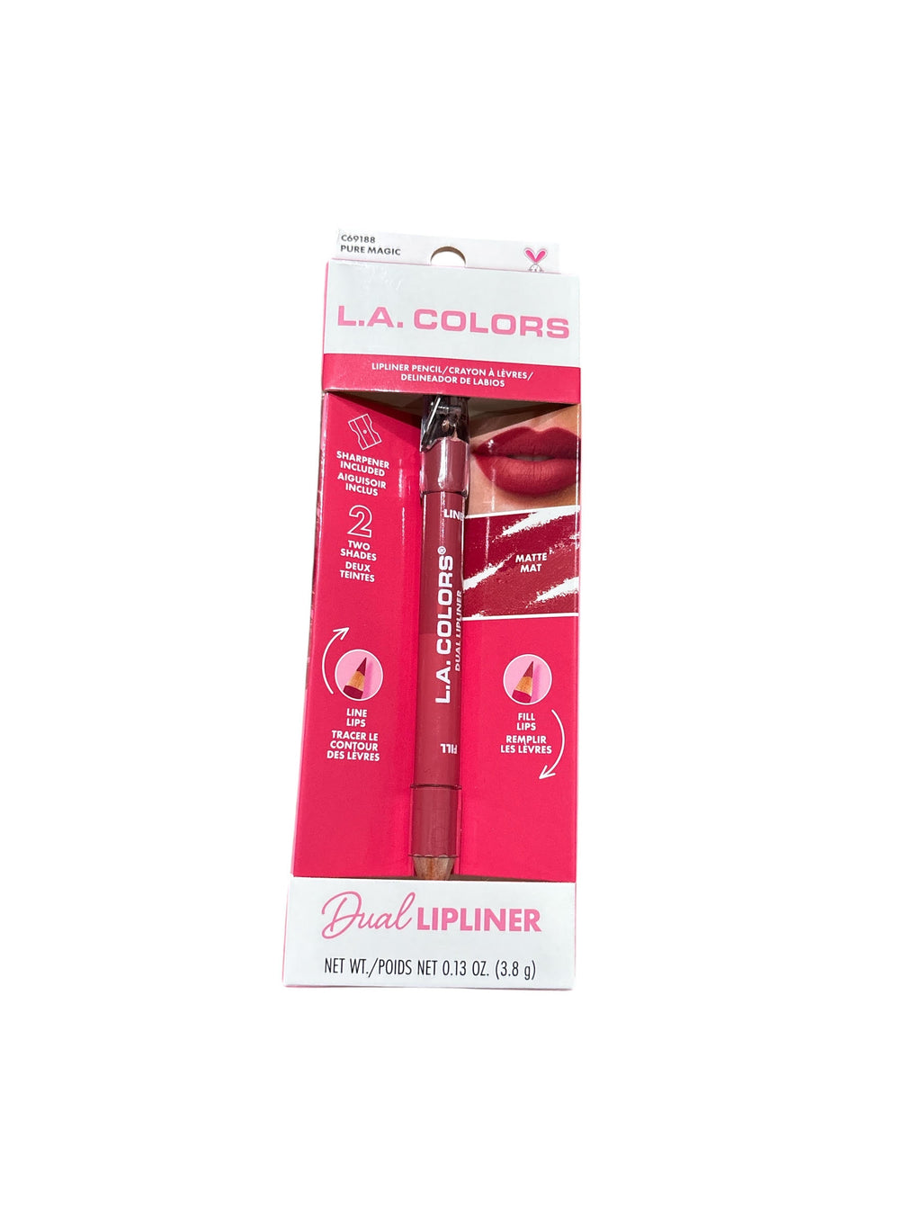 L.A. COLORS Dual Lipliner Pencil with Sharpener