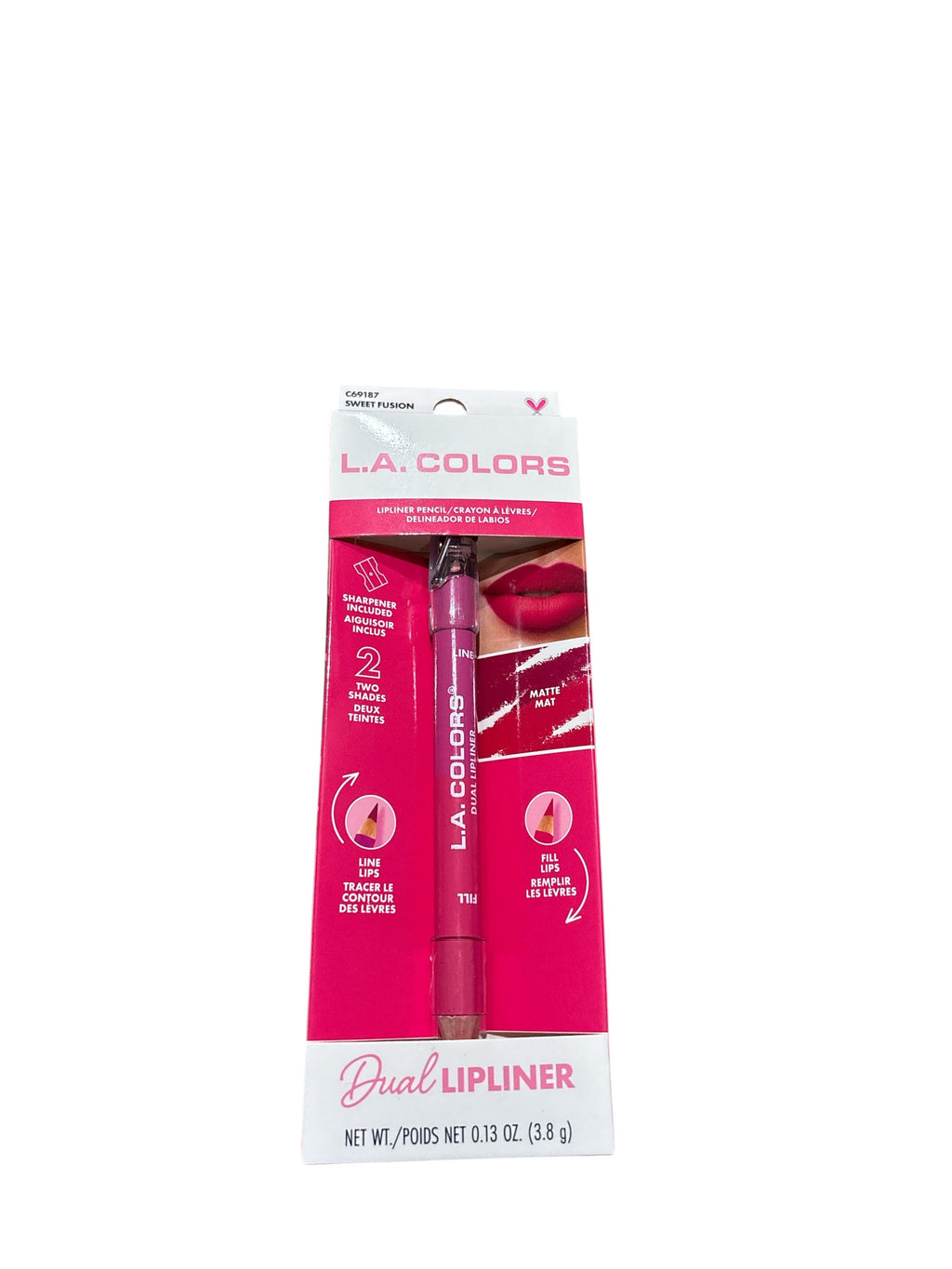 L.A. COLORS Dual Lipliner Pencil with Sharpener