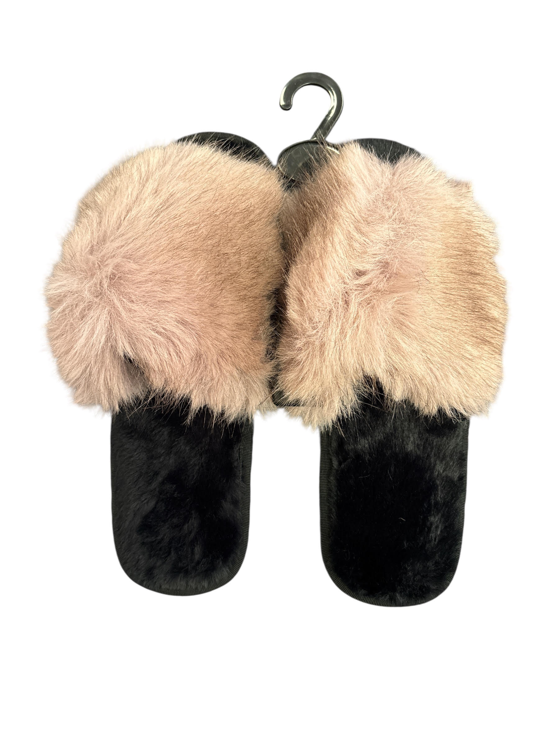 faux fur slippers