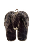 faux fur slippers
