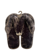 faux fur slippers