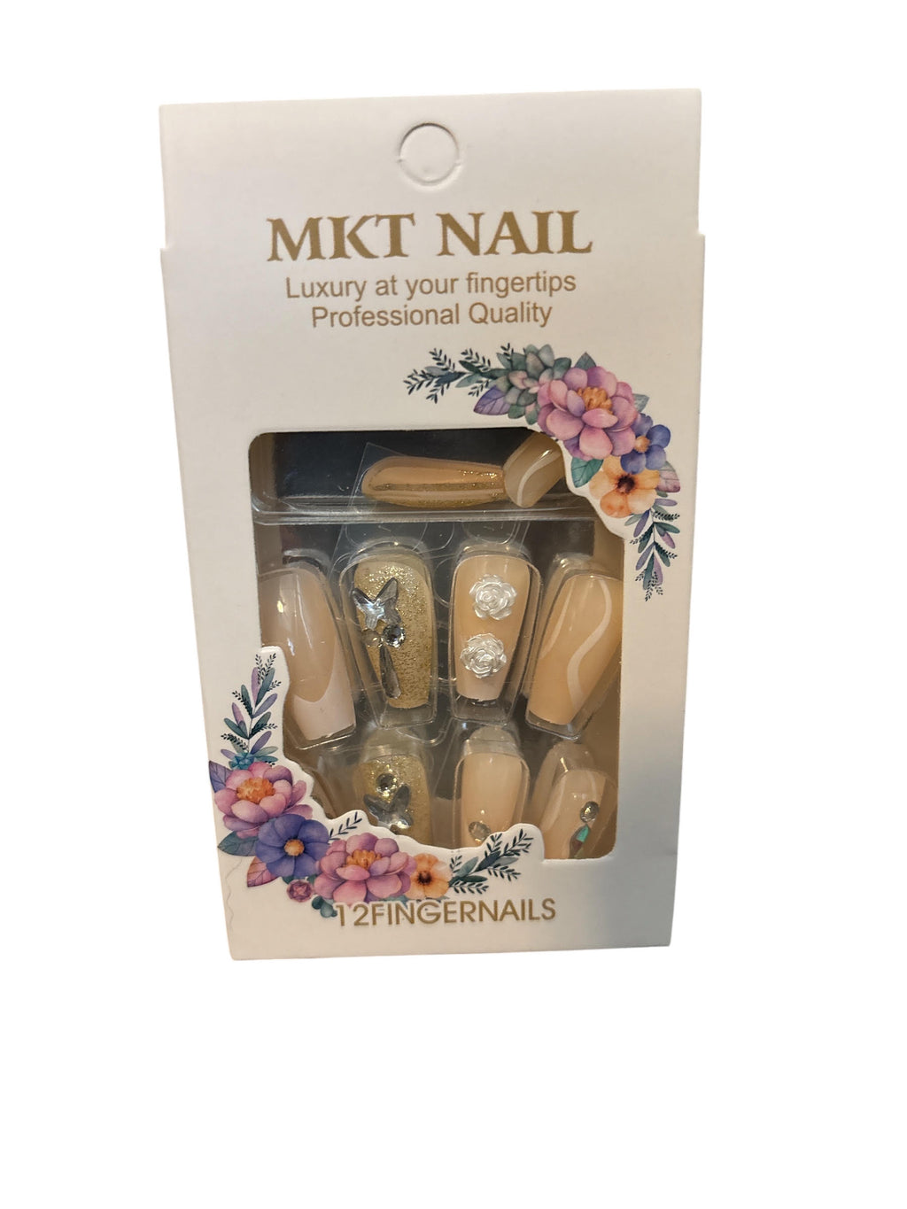 MKT NAIL Luxury 3D Gem Press-On Nails Set