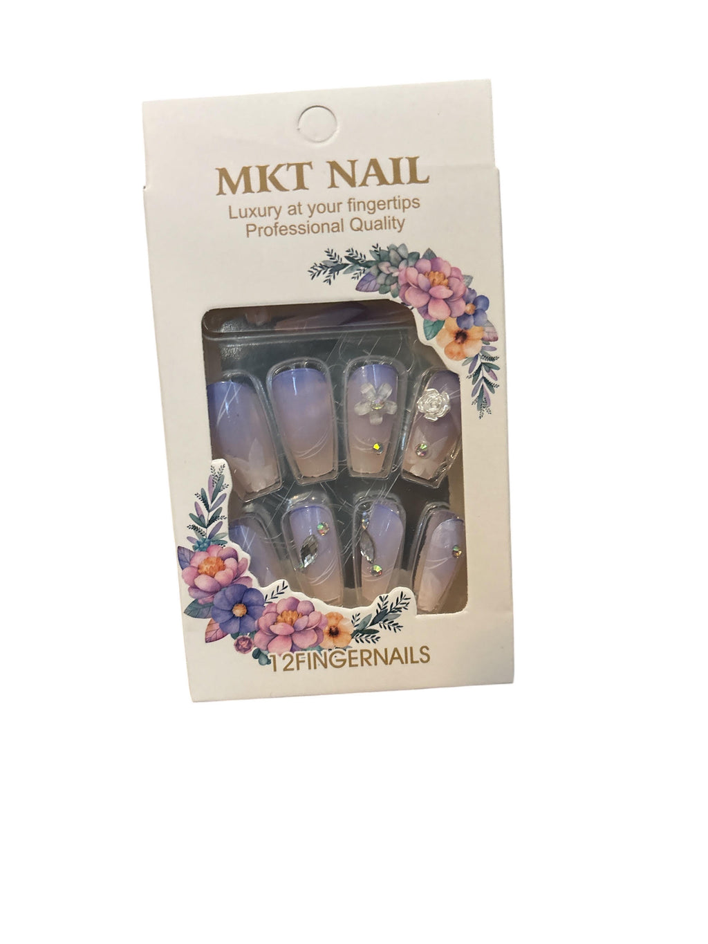 MKT NAIL Luxury 3D Gem Press-On Nails Set