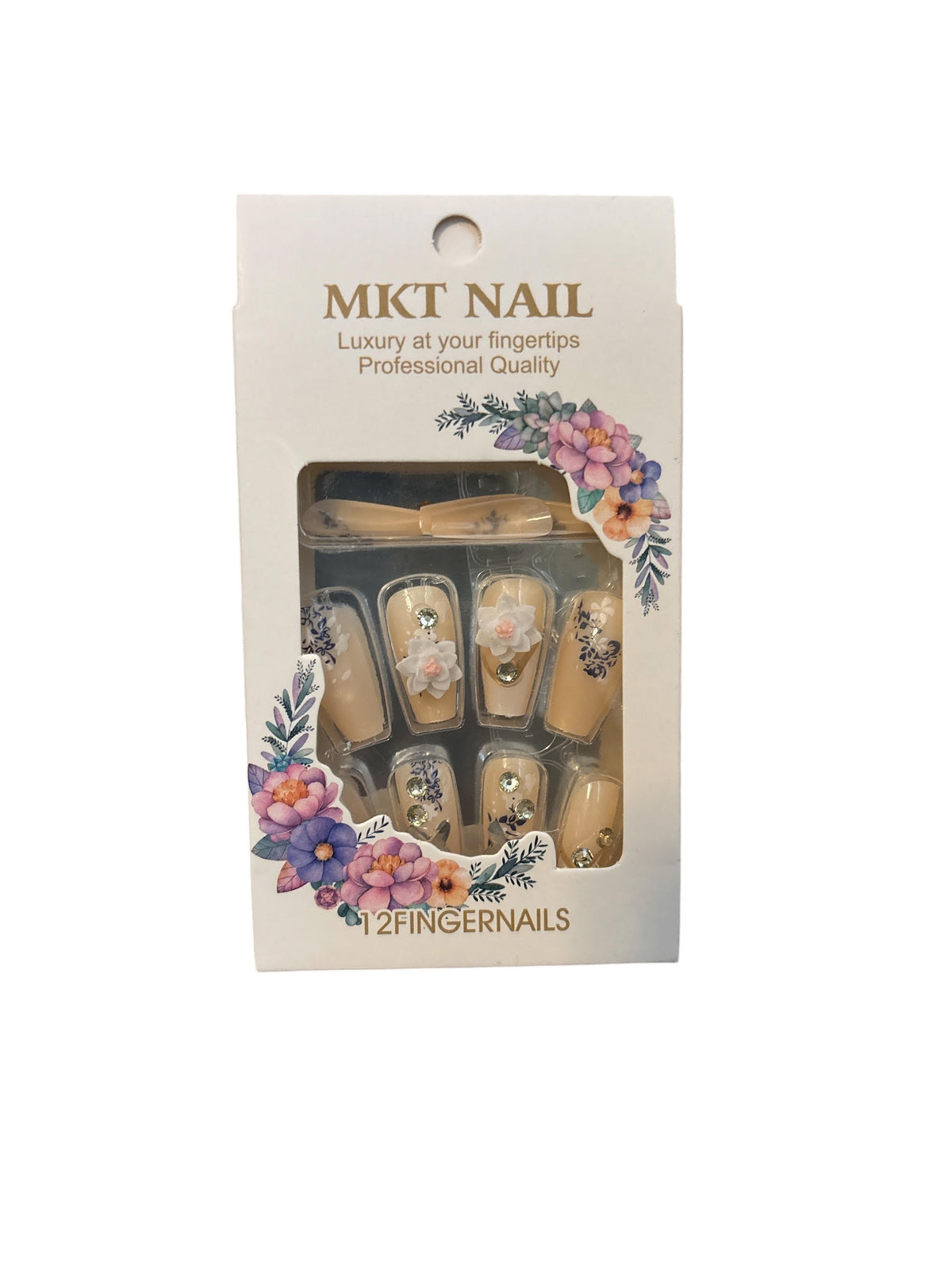 MKT NAIL Luxury 3D Gem Press-On Nails Set