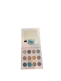 Disney Stitch 12-Pan Eyeshadow Palette – Cute Pink Stripe Cosmetic Palette with Mirror