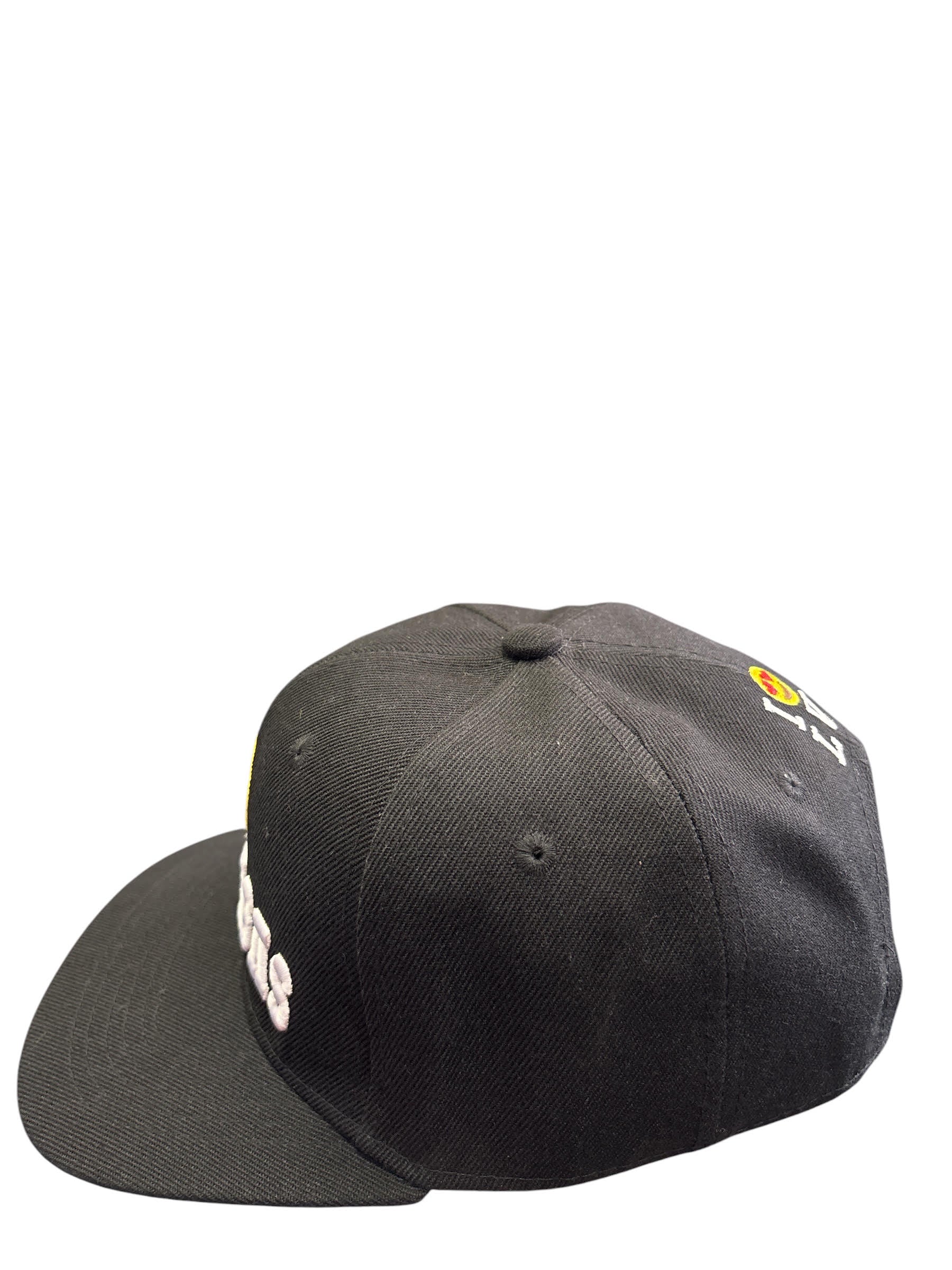 I Love Texas Heart Emoji Snapback Cap – Black & Red Embroidered Texas Souvenir Hat