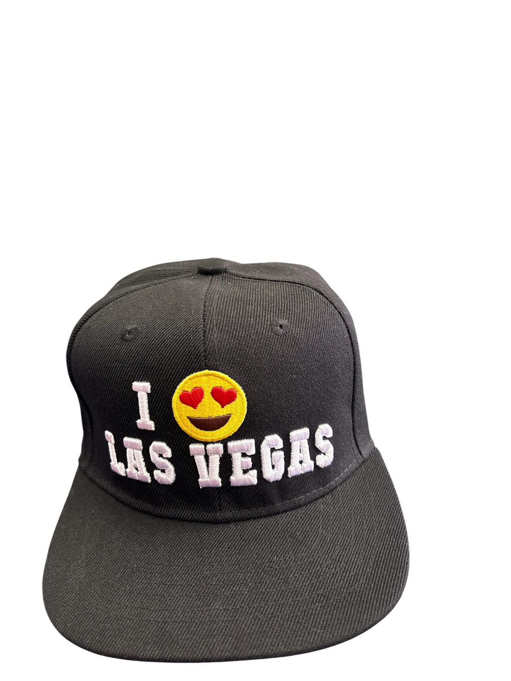 I Love Texas Heart Emoji Snapback Cap – Black & Red Embroidered Texas Souvenir Hat