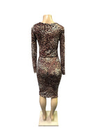 Leopard print two-piece set