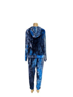 Velour Tie-Dye Zip-Up Tracksuit Set