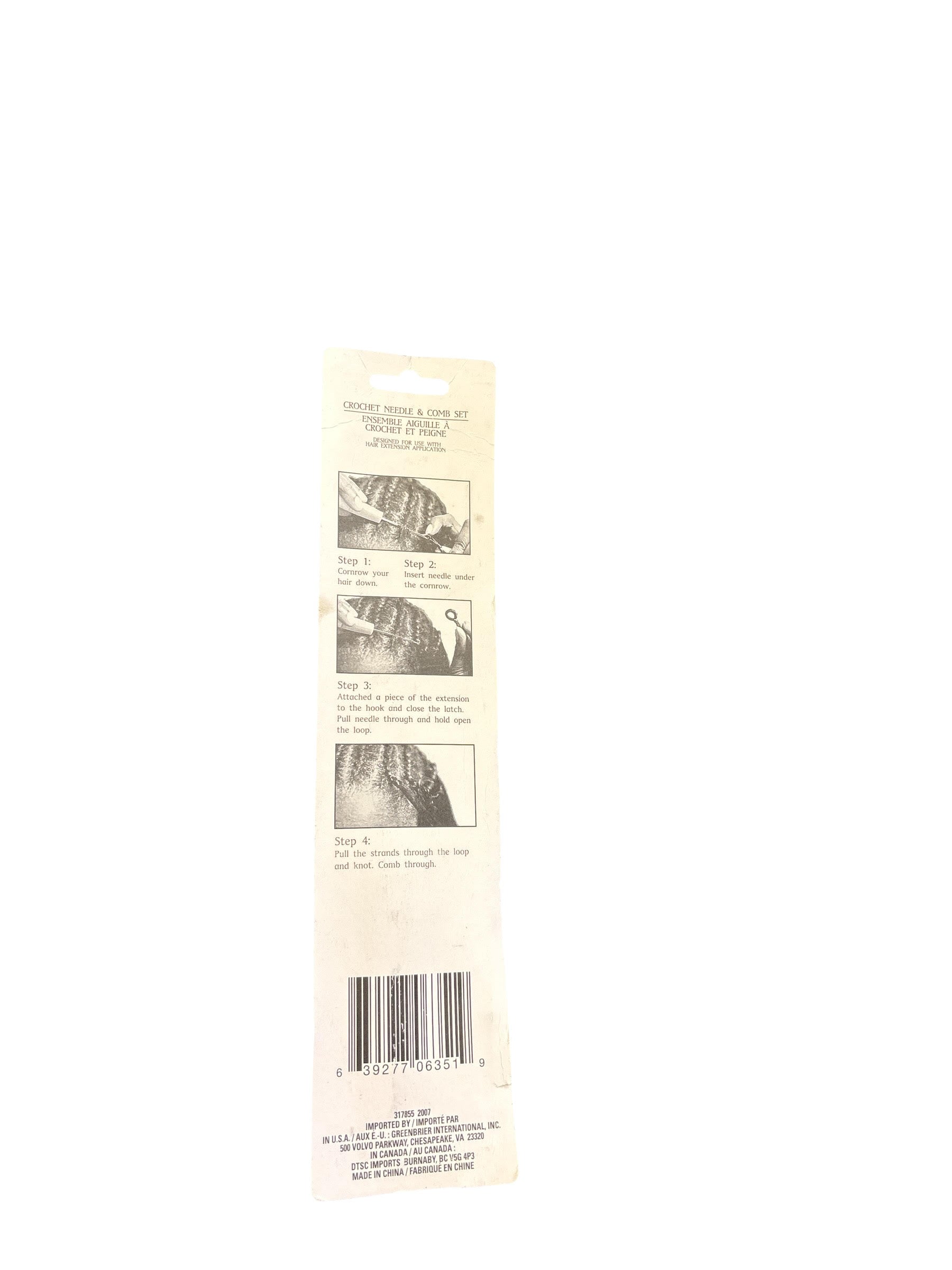 Crochet Hair Needle and Comb Set