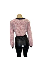 Print Cutout Crop Top